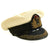 Original British WWII Royal Navy Officers Visor Cap by William Forsythe with Oak Leaves & White Cover Original Items