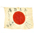 Original Japanese WWII Hand Painted Good Luck Flag with Temple Stamp - 27" x 36" Original Items