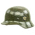 Original German WWII Double Decal NSDAP Civic Police M35 Steel Combat Helmet - marked ET62 Original Items