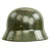 Original German WWII Double Decal NSDAP Civic Police M35 Steel Combat Helmet - marked ET62 Original Items