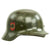 Original German WWII Double Decal NSDAP Civic Police M35 Steel Combat Helmet - marked ET62 Original Items