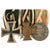 Original Imperial German WWI Era Medal Bar with EKII and Hindenburg Cross - 3 Awards Original Items