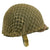 Original U.S. WWII M1 McCord Fixed Bale Front Seam Helmet with Westinghouse Rayon Suspension Liner Original Items