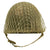 Original U.S. WWII M1 McCord Fixed Bale Front Seam Helmet with Westinghouse Rayon Suspension Liner Original Items