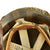 Original U.S. WWII M1 McCord Fixed Bale Front Seam Helmet with Westinghouse Rayon Suspension Liner Original Items