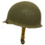 Original U.S. WWII Captain M1 McCord Fixed Bale Front Seam Helmet with Westinghouse Liner Original Items