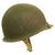 Original U.S. WWII Captain M1 McCord Fixed Bale Front Seam Helmet with Westinghouse Liner Original Items