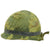 Original U.S. Vietnam War USMC M1 Helmet with Decorated Reversible Camouflage Cover Original Items