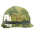 Original U.S. Vietnam War USMC M1 Helmet with Decorated Reversible Camouflage Cover Original Items