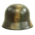Original German WWII Luftwaffe Double Decal Normandy Camouflage M35 Helmet - SE64 Original Items