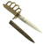 Original U.S. WWI Model 1918 Mark I Trench Knife with Unmarked Blade by AU LION with Steel Scabbard Original Items