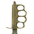 Original U.S. WWI Model 1918 Mark I Trench Knife with Unmarked Blade by AU LION with Steel Scabbard Original Items
