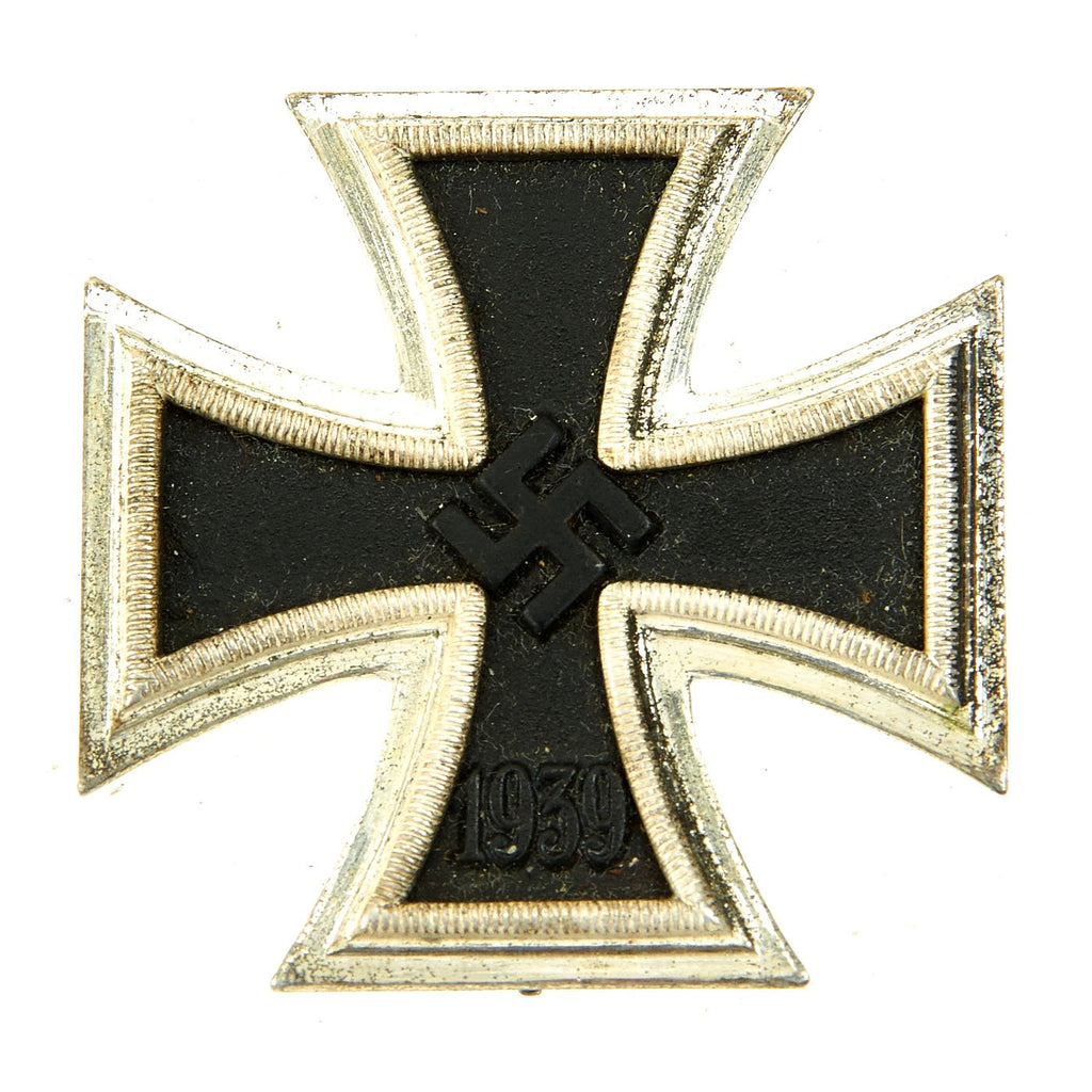 Original German WWII Iron Cross First Class 1939 with Pinback by B.H. Mayer's Art Mint of Pforzheim - EKI Original Items