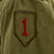 Original U.S. WWII 1st Infantry Div. 1943 M1 McCord Fixed Bale Helmet & M1943 Field Jacket  - The Big Red One Original Items