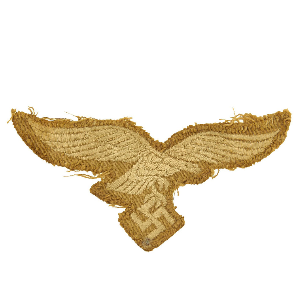 Original German WWII Luftwaffe DAK Afrika Korps Uniform Cut Out Embroidered Breast Eagle Original Items