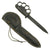 Original U.S. Vietnam War Custom Knuckle Knife with Bayonet Blade & Cast Aluminum Grip and Leather Sheath Original Items