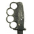 Original U.S. Vietnam War Custom Knuckle Knife with Bayonet Blade & Cast Aluminum Grip and Leather Sheath Original Items