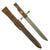 Original Canadian WWI Mk.I Ross Rifle Bayonet and Scabbard with U.S. WWI Surcharges - dated 1909 Original Items