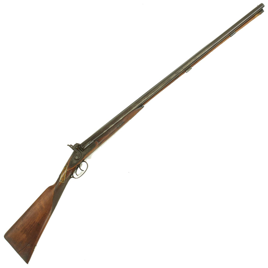 Original British 14 Gauge Double Barrel Percussion Shotgun by Gillespie for U.S. Market - Circa 1860 Original Items
