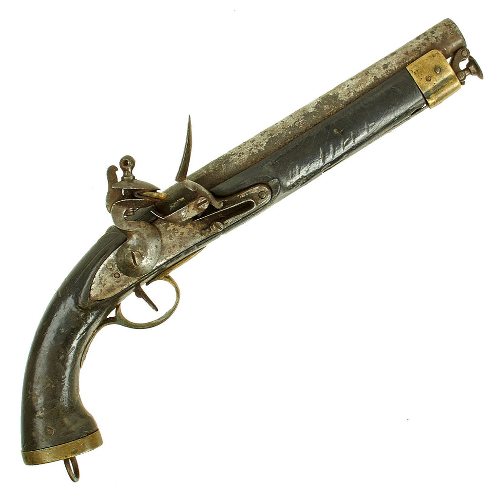 Original British East India Company Flintlock Dragoon Pistol circa 1820 - Attic Find Original Items