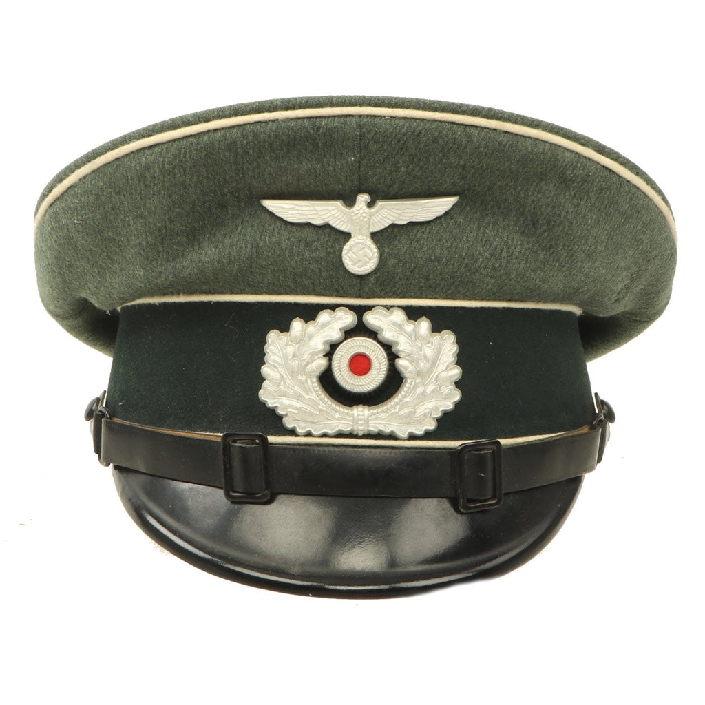 Original Excellent Condition German WWII Wehrmacht Army Heer Infantry EM - NCO Visor Cap - Size 54 Original Items