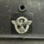 Original German WWII Beaded M40 NSDAP Double Decal Civic Police Steel Helmet - NS62 Original Items
