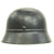 Original German WWII Beaded M40 NSDAP Double Decal Civic Police Steel Helmet - NS62 Original Items