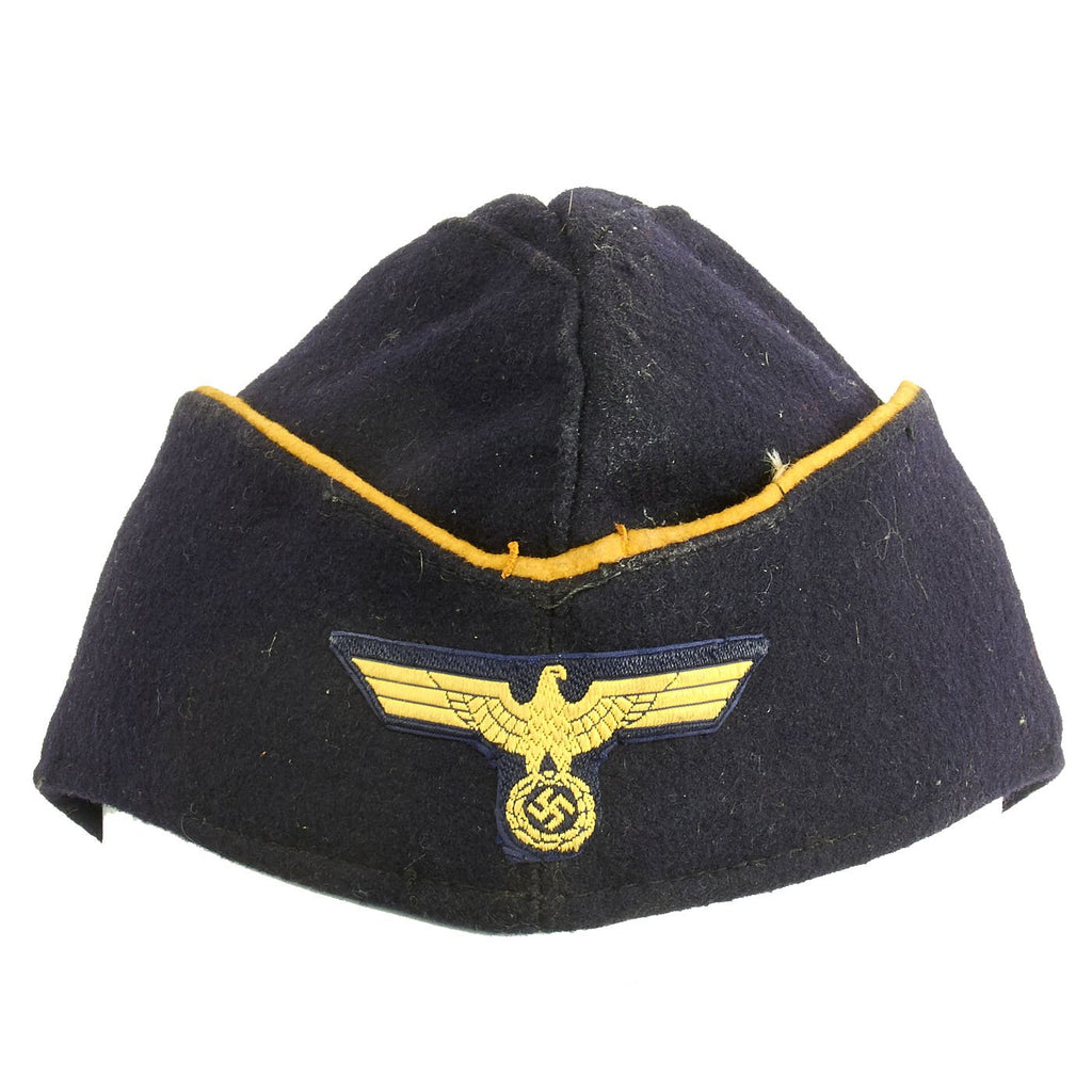 Original German WWII Kriegsmarine Female Auxiliaries M38 Overseas Wool Cap size 56 - dated 1944 Original Items