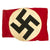 Original German WWII USGI Signed NSDAP National Flag Banner Section - 31 x 22 Original Items