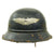 Original German WWII M38 Luftschutz Beaded Gladiator Air Defense Helmet - dated 1938 Original Items