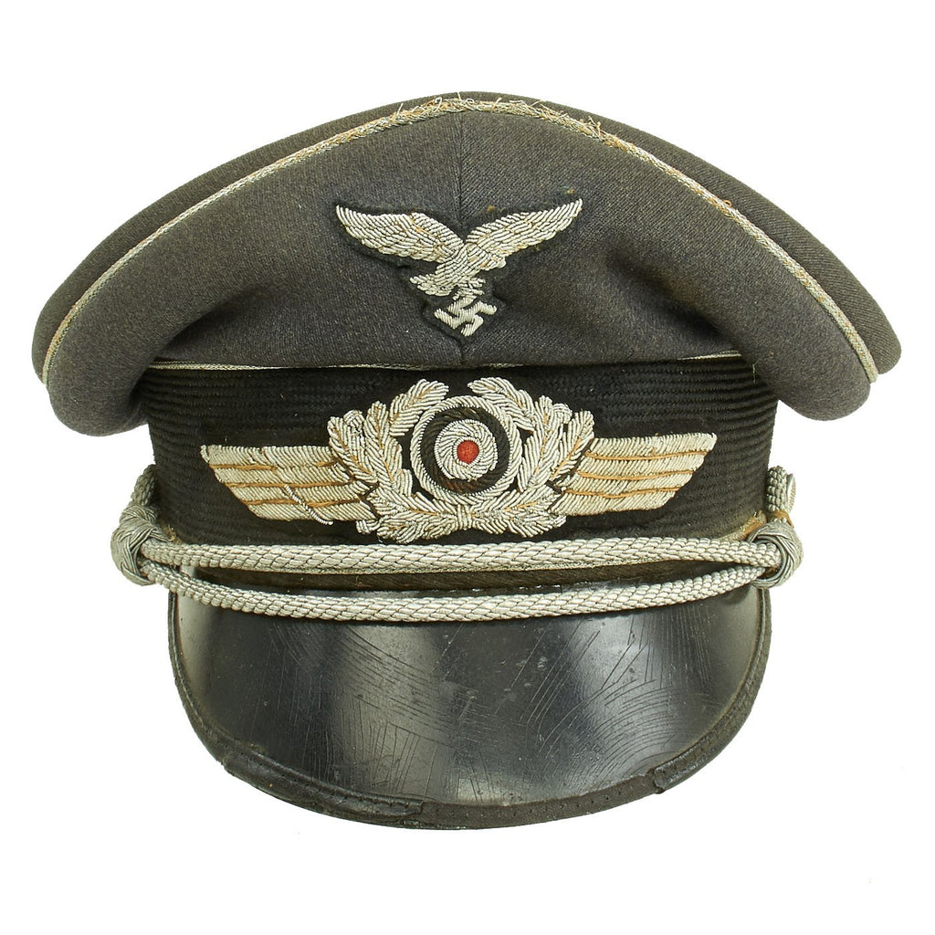 Original German WWII Luftwaffe Officer Schirmmütze Visor Cap by EREL Original Items