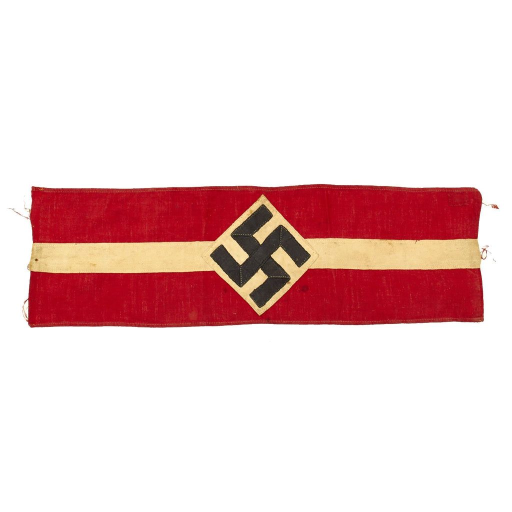 Original German WWII Field Used Hitler Youth Member Multi-piece Construction Armband - Hitlerjugend Original Items