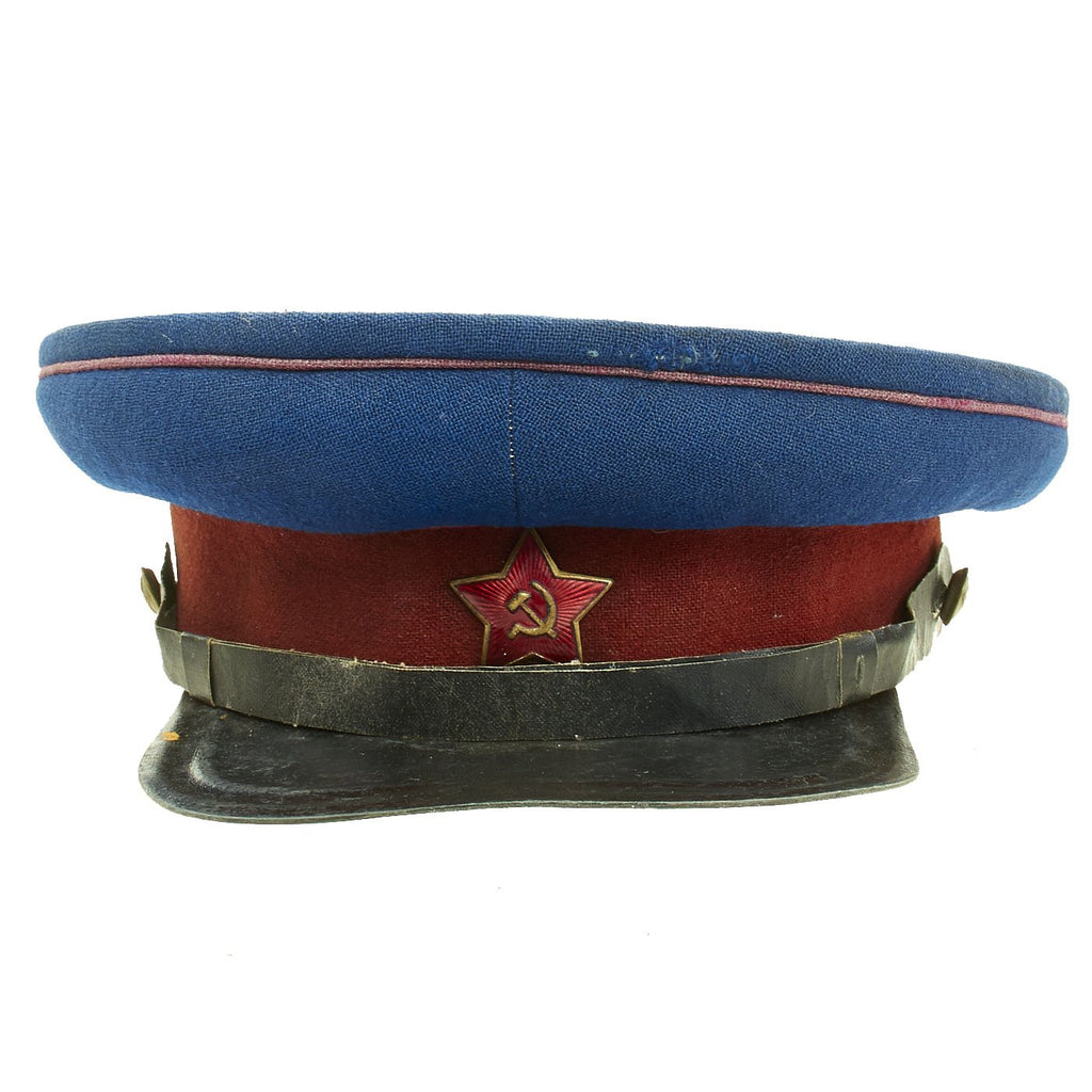 Original Soviet Russian WWII M35 NKVD Interior Ministry Officer's Visor Cap - size 57 Original Items