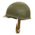Original U.S. WWII Very Early 1942 McCord Front Seam Fixed Bale M1 Helmet with MSA Liner Original Items