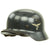 Original German WWII Luftwaffe M35 Double Decal Droop Tail Eagle Steel Helmet with 56cm Liner - Q64 Original Items