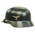 Original German WWII Luftwaffe M35 Double Decal Droop Tail Eagle Steel Helmet with 56cm Liner - Q64 Original Items
