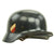 Original German WWII Luftwaffe M35 Double Decal Droop Tail Eagle Steel Helmet with 56cm Liner - Q64 Original Items