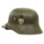 Original German WWII Reissued M18 Single Decal Army Heer Helmet with 57cm Liner - "Bell" L64 Original Items