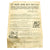 Original U.S. WIII 5th Marine Division Iwo Jima Landing Information Sheet and Individual Battle Doctrine Original Items