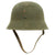 Original German WWII M42 Single Decal SS Helmet by Emaillierwerke AG with Liner & Chinstrap - 66cm Shell Original Items