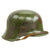 Original German WWII Heer Brown & Green Camouflage M40 Helmet with 58cm Liner - Marked ckl66 Original Items