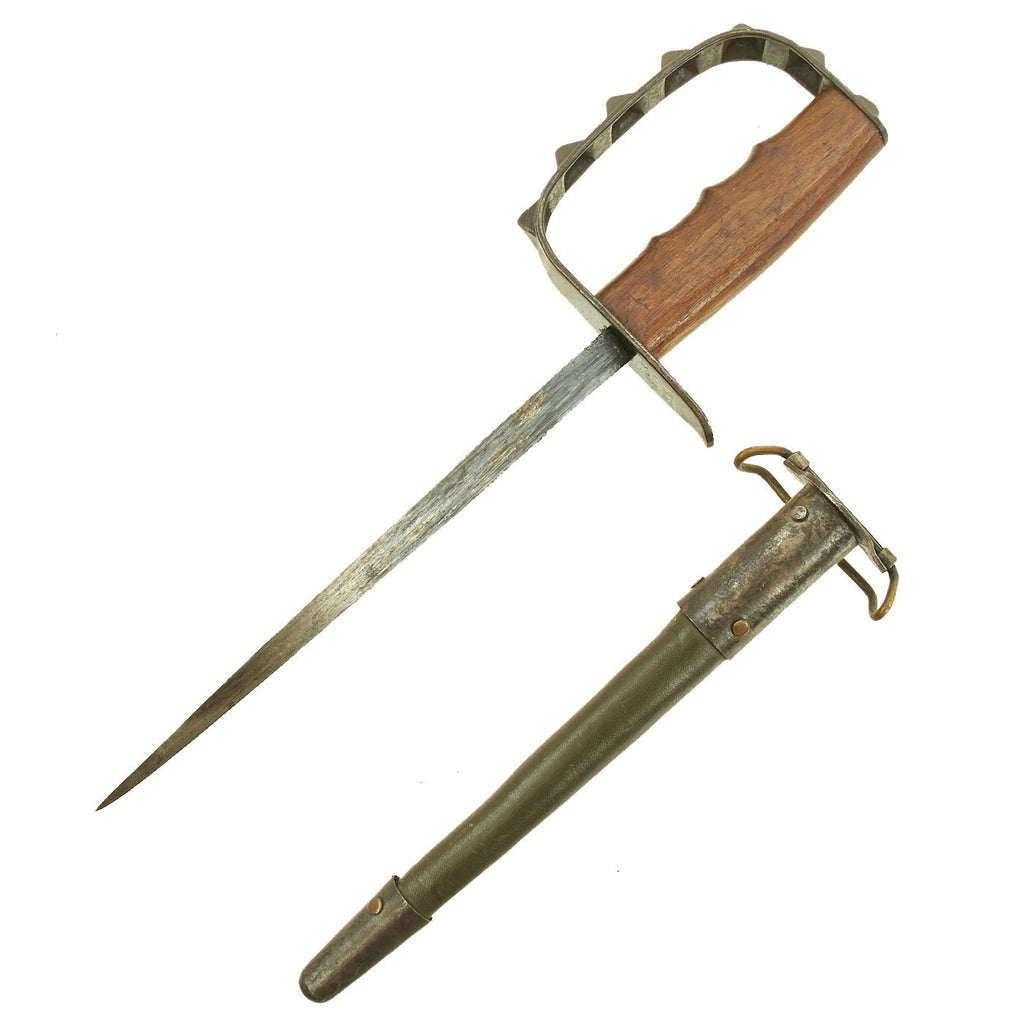 Original U.S. WWI M1917 Trench Knife by L.F. & C. dated 1917 with Scabbard Original Items
