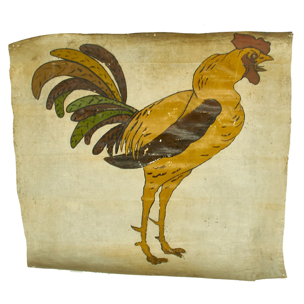 Original French WWI Nieuport 11 Biplane Skin Painted Angry Rooster Insignia Original Items