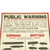 Original British WWI Public Warning Airships Identification Poster Original Items