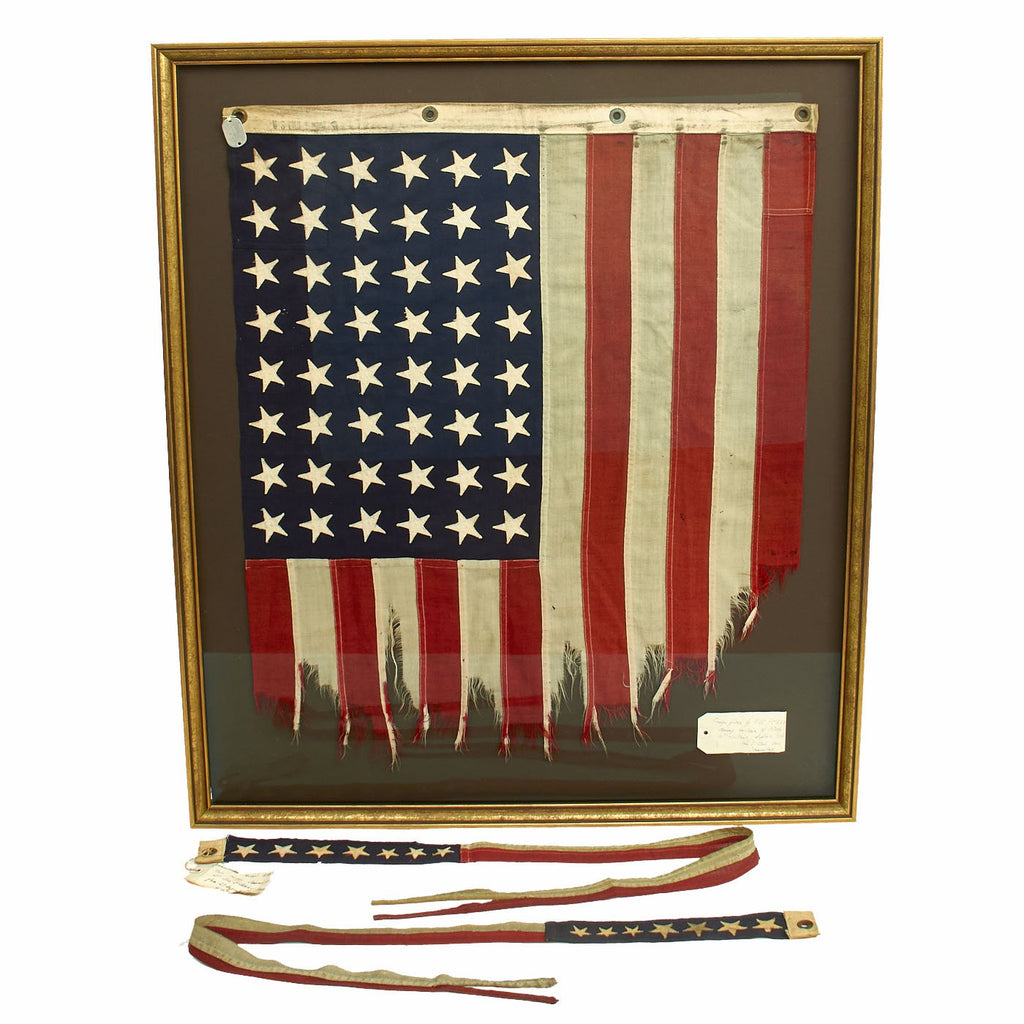 Original WWII United States Navy U.S.S. PC-550 Ensign Flag Flown During Invasion Of Salerno - September 1943 Original Items
