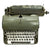 Original German WWII Rare SS Typewriter by Olympia Büromaschinenwerke AG. Original Items