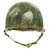 Original U.S. WWII OSS Camouflage 1944 M1 McCord Swivel Bale Front Seam Helmet with Firestone Liner Original Items