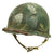 Original U.S. WWII OSS Camouflage 1944 M1 McCord Swivel Bale Front Seam Helmet with Firestone Liner Original Items