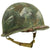 Original U.S. WWII OSS Camouflage 1944 M1 McCord Swivel Bale Front Seam Helmet with Firestone Liner Original Items