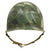 Original U.S. WWII OSS Camouflage 1944 M1 McCord Swivel Bale Front Seam Helmet with Firestone Liner Original Items